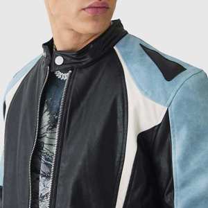 Wholesale US Size <b>Men</b> Genuine Leather <b>Jacket</b> Plus <b>Velvet</b> Winter Motorcycle Vintage Eco-Friendly Stand Collar - Product Image 5