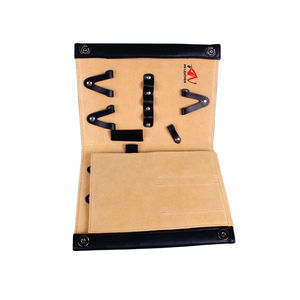 Bolsa de herramientas de peluquero de cuero resistente de alta calidad, gran capacidad, multiherramienta, almacenamiento, libro plegable, peluquería, barbería - Product Image 3