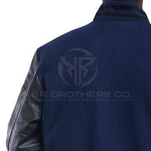 Veste universitaire élégante pour hommes Blouson aviateur à manches en cuir pour l'école et le collège Vêtements d'équipe et mode de rue - Product Image 6