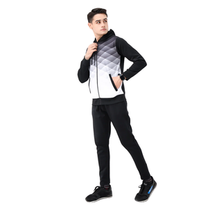 Ensemble de survêtement à capuche pour homme, vêtements de sport, design moderne, veste et pantalon de sport, vêtements de sport confortables et élégants - Product Image 2