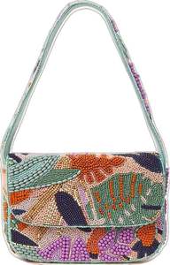 Sac à main brodé en coton avec motif floral - Product Image 3