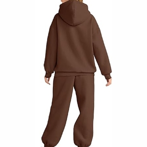 2025 nuevo chándal con capucha de algodón 100% de la mejor calidad para mujer, tamaño personalizado y estampado en Color, temporada de invierno de peso pesado MOQ 2 uds - Product Image 2
