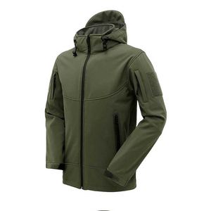 <b>Men's</b> Hooded Softshell <b>Jacket</b> Breathable Waterproof Windproof <b>Lightweight</b> Modern Design with Letter Pattern - Product Image 5