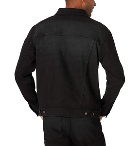 Vestes en jean pour hommes Dernier modèle Avec jean de haute qualité Vente en gros Veste en jean en jean Prix Fabriqué au Pakistan Teinté en noir - Product Image 2
