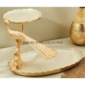 Durable and Stylish <b>Metal</b> Serving Bowls with Deep Bowls and Smooth <b>Edges</b> Perfect for Serving Salads Pasta or Side Dishes - Product Image 5