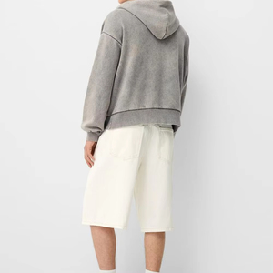 Sudadera con capucha con diamantes de imitación para hombre, ropa de calle, capucha y mangas con tachuelas de cristal, sudaderas con capucha de invierno con logotipo personalizado de gran tamaño 500GSM - Product Image 2