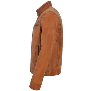 Chaqueta de Cuero para Hombre de Moda Urbana, Elaborada con Textura de Cuero Duradera que Mejora el Estilo de la Ropa Mientras Ofrece una Ligera Calidez - Product Image 3