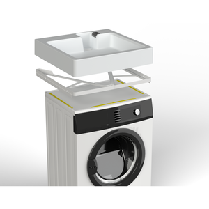 Vasca in Resina Mongardi Salvaspazio, Facile da Montare, Forabile, per Lavatrice, Resistente agli Acidi, Componenti per Elettrodomestici da Lavanderia - Product Image 1