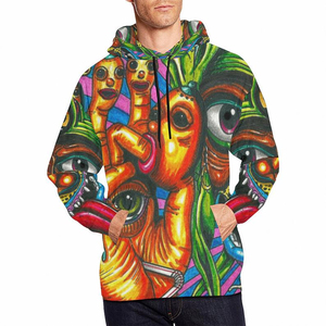 Sudaderas con capucha de sublimación para hombres Ropa personalizada con patrón 3D Tela de poliéster/algodón últimos fabricantes directos - Product Image 3