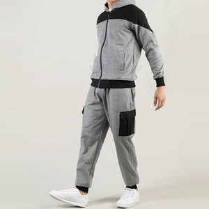 Outdoor Use Plus Size Custom Logo Breathable Lightweight Winter Solid Men's Tracksuit <b>Sets</b> with 100% Cotton Durable Material - Product Image 3