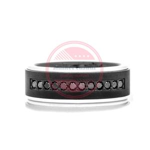 Bague en acier de Damas faite à la main personnalisée pour hommes et femmes - Product Image 6