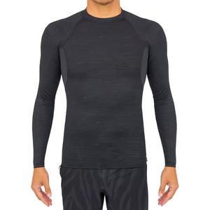 Meilleures ventes : Rashguard unisexe à manches longues en Spandex/Polyester, imprimé par transfert thermique, séchage rapide, compression, pour MMA, sur mesure - Product Image 1