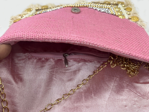 Bolso de mano de mensajero de algodón de estilo bohemio hecho a mano de gran capacidad, ropa de fiesta informal a la moda, cierre de cremallera, bolso de mujer de bajo precio - Product Image 4