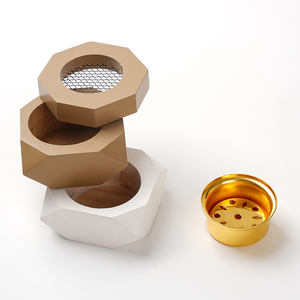 Quemador de Incienso Geométrico de Madera con Malla Metálica Hexagonal, Porta Incienso Árabe Aromático Hecho a Mano y Ecológico para el Hogar y Ramadán - Product Image 5