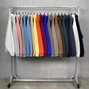 Sudadera con capucha y hombros caídos lisa de alta calidad con logotipo personalizado, Sudadera con capucha de gran tamaño de algodón pesado sin cuerdas para hombre - Product Image 1