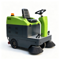 Barredora Eléctrica Ecológica con Asiento para Conductor, para Centros Comerciales Interiores, con Batería de Carga Rápida