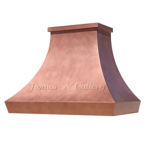 Haute qualité nouveauté conception à la main martelé vieilli cuivre finition mural cheminée cheminée hotte auvent cheminée - Product Image 4