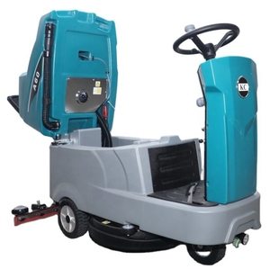 เครื่องขัดพื้นอุตสาหกรรมแบบนั่งขับ ขนาดเล็ก แผ่นขัดเดี่ยว สำหรับล้างและทำความสะอาดพื้นกระเบื้อง พร้อมระบบอบแห้ง - Product Image 2