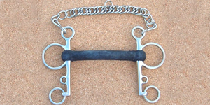 Mors à étrier en caoutchouc vétérinaire pour l'équitation, embout poli et lisse, mors de cheval pour l'équitation - Product Image 4