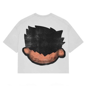 T-shirt noir de gymnastique pour hommes T-shirt surdimensionné à col rond vintage en coton Boxy délavé à l'acide T-Shirt vierge personnalisable en gros - Product Image 6