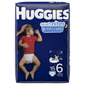 Pañales Huggies Tamaño 3 Overnites para bebés: Pañales de noche, Tamaño 3 (16-28 lbs), 132 Ct (2 paquetes de 66) - Product Image 5