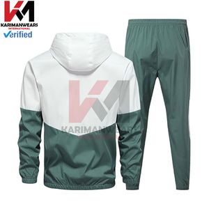 Retro 80s 90s Color Block Tracksuit Costume Set Women <b>Men</b> Vintage Windbreaker Outfit Long Sleeve <b>Zip</b>-Up Jacket Matching Pants - Product Image 3