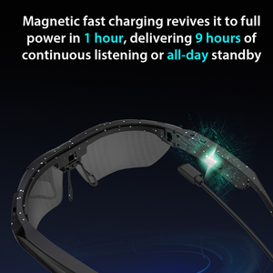 Lunettes intelligentes de haute qualité avec caméra, audio et vidéo, produit intelligent, lentilles imperméables TR90, lunettes de soleil portables de recharge en extérieur - Product Image 6