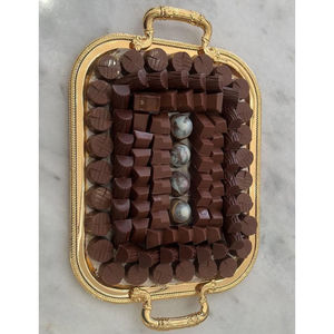 Plateau de service en argent de la meilleure qualité décor de mariages vaisselle de table plateau de service sucré au chocolat pour les fêtes d'anniversaire et autres événements - Product Image 5