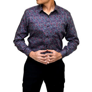 Camisa Casual Elegante Clásica de Manga Larga para Hombre, Versátil, Cómoda, 100% Algodón Estampado, Elección Perfecta para Eventos, Atuendo Elegante - Product Image 2