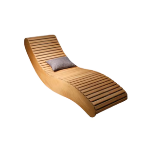 Meubles de salon de soleil en plein air chaises longues en bois pour la plage de l'océan au bord de la piscine prix de gros de la meilleure qualité - Product Image 4