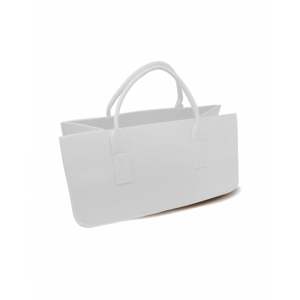Bolsa de Fieltro Blanca para Leña, Organizador de Ropa para Sala de Estar, Bolsa de Transporte - Product Image 1