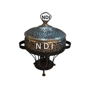 Unique Style Antique Finishing <b>Buffet</b> <b>Food</b> <b>Warmer</b> Chafing Dish With Burner Stand Hot <b>Food</b> <b>Server</b> <b>Buffet</b> Serving Chafing Dish - Product Image 1