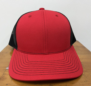 Rouge/noir Vietnam Made Real 112 forme vierge camionneur maille casquette de sport Polyester été Style occidental Ski chapeaux - Product Image 1