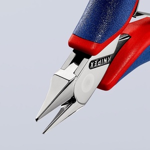 For KNIPEX 115 mm Electronic Side Cutters with 5 Beveled <b>Small</b> Shape and Multi-Component Handles <b>Mirror</b>-Polished Pliers - Product Image 3