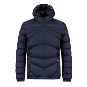 Chaqueta acolchada para hombre con capucha y logotipo personalizado, ropa de invierno a la moda, impermeable, talla grande burbuja - Product Image 6