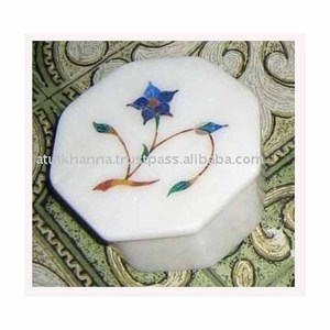 Cajas de Joyería con Incrustaciones de Mármol en Forma Octagonal - Product Image 1