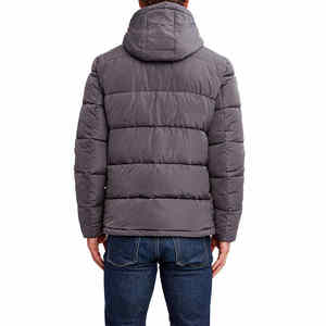 Veste d'hiver matelassée pour homme, veste matelassée de haute qualité, veste d'hiver personnalisée avec logo, vente en gros, veste à capuche légère et gonflée - Product Image 2