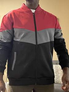 Veste légère en coton et polyester polaire personnalisée OEM pour hommes blouson d'aviateur décontracté manteau universitaire multicolore veste de baseball pour hommes - Product Image 4