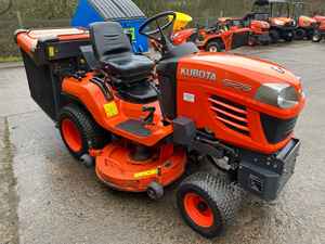 Tondeuse à gazon autoportée Kubota G261HD tracteur de jardin 48v cueilleur d'herbe en excellent état composants de base comprenant un engrenage de pompe à moteur - Product Image 4