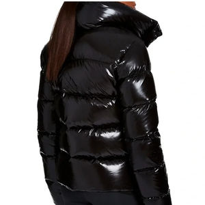 Veste d'hiver surdimensionnée en molleton de coton à capuche pour femme manteau respirant avec chapeau détachable et tissage tissé - Product Image 6