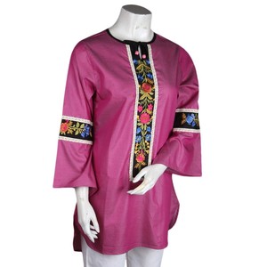 Kurti brodé pour femmes - Rose - Product Image 1