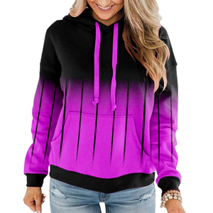 Pull à capuche tricoté imprimé pour femme, personnalisable avec logo, décontracté, hiver, design uni, vente en gros, 100 % coton – Meilleures ventes - Product Image 1