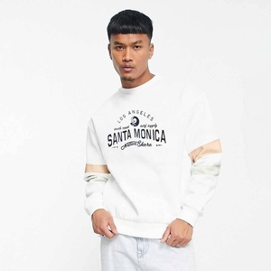 เสื้อสเวตเตอร์คอลูกเรือแบบสวมหัวของผู้ชายเสื้อฮู้ดและสเวตเชิ้ตแบบสวมหัวดีไซน์แบบ ODM - Product Image 1