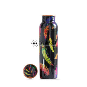 Botella de cobre ancha ecológica para amantes de la naturaleza y viajeros Tradebyd Plastic Drinkware - Product Image 3