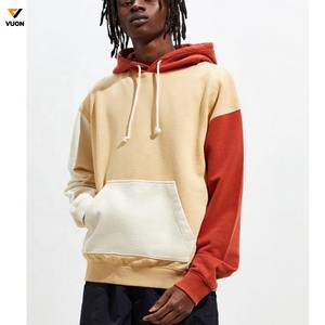 Venta al por mayor de calidad Puff de impresión de peso pesado de algodón con capucha de los hombres de gran tamaño de impresión personalizada de lujo pulóver de algodón sudaderas con capucha personalizadas - Product Image 1