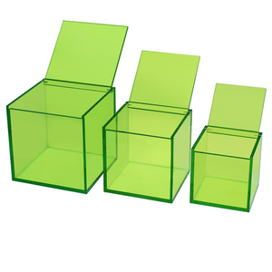 Caja acrílica de color para almacenamiento de perfumes y cuidado de la piel Organizador elegante para cosméticos, fragancias y productos de belleza - Product Image 3