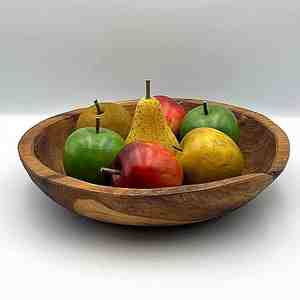 Bol en bois de mangue noyer personnalisé le plus vendu poli écologique pour le camping de fête haut de conception d'exportation indienne de haute qualité - Product Image 3