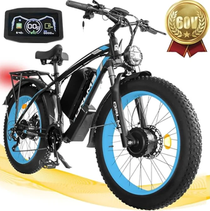 Bicicleta eléctrica SMLROSS TS60 de doble motor con portaequipajes, 3000W de potencia máxima, 60V 24, en oferta. - Product Image 4