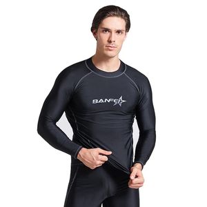 quick dry <b>Long</b> <b>Sleeve</b> Rashguard Men Swimsuit <b>Tops</b> <b>Swimming</b> Suit UPF 50+ Beach Rash Guard Diving Surfing Shirt for men - Product Image 3