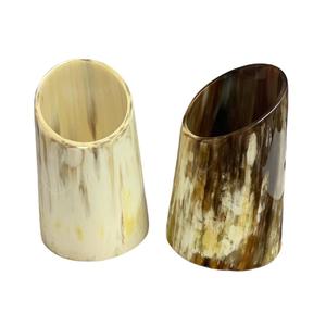 Ensemble de tasses et de verres en corne de qualité supérieure design écologique naturel fait à la main, parfait pour offrir des boissons et des idées de décoration uniques - Product Image 1